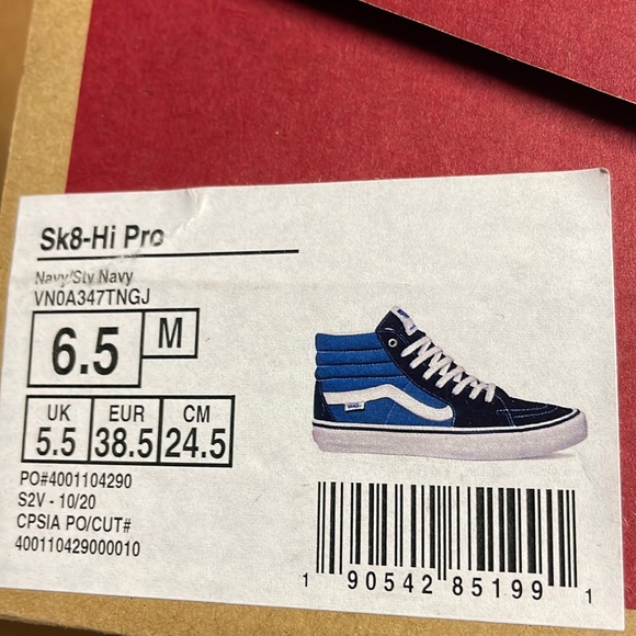 Vans Sk8 Hi Pro navy/stv navy - Picture 9 of 9